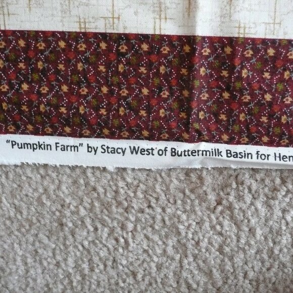 Cotton Fabric Panel Pumpkin Farm Fall Autumn Quilting Sewing Harvest - Picture 6 of 6